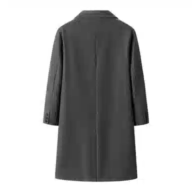 大卫贝肯 美式复古基础中长款过膝慵懒老钱风宽松舒适保暖外套高级感大衣 男女同款