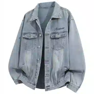 7 SEVFUN Vintage Graffiti Denim Jacket