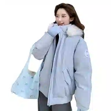 红蜻蜓 简约保暖休闲时尚长袖棉服 女款