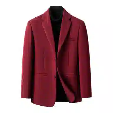 卡丹狄诺 含绵羊毛男士秋冬西服男保暖舒适轻商务休闲百搭秋季纯色单西男西装 男款