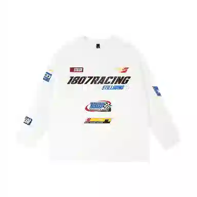 1807 Racing Patchwork Long Sleeve Tee