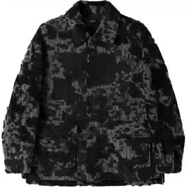 HERBEL Irregular Jacquard Coat