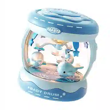 益米 多功能音乐鼓 宝宝早教益智玩具 儿童电动手拍鼓