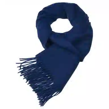 红豆 纯色简约时尚柔软舒适保暖 山羊绒 绒线围巾 男女同款情侣款