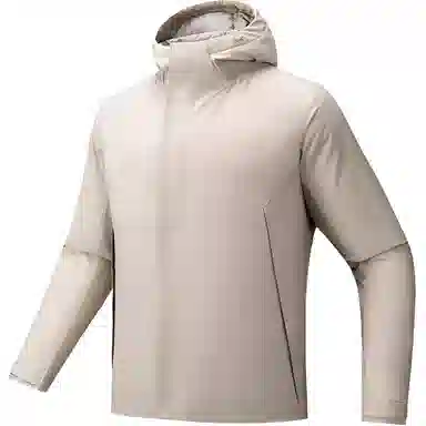 超级安踏 连帽拉链纯色羽绒服 男款