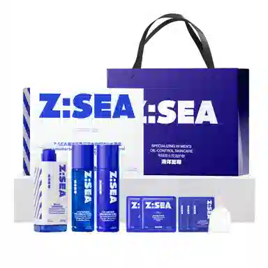 海洋至尊 蓝藻控油 护肤套装 深层清洁修复祛痘保湿