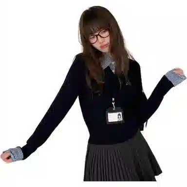 东鲸岁时记 开学季慵懒风可爱舒适保暖复古温柔柔软优雅休闲甜妹日常通勤穿搭开衫外套毕业季针织衫 女款 礼盒装