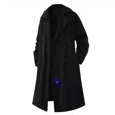 SANTASTIC Classic Double-Breasted Wool Coat