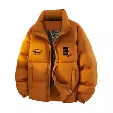 大卫贝肯 美式经典纯色日常通勤百搭休闲长袖面包服羽绒服 男女同款