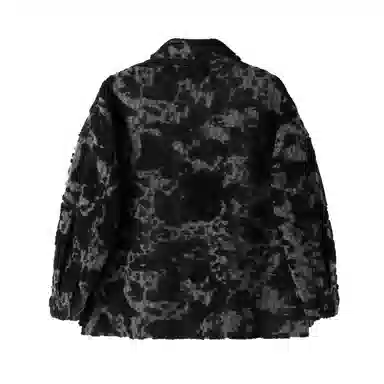 HERBEL Irregular Jacquard Coat