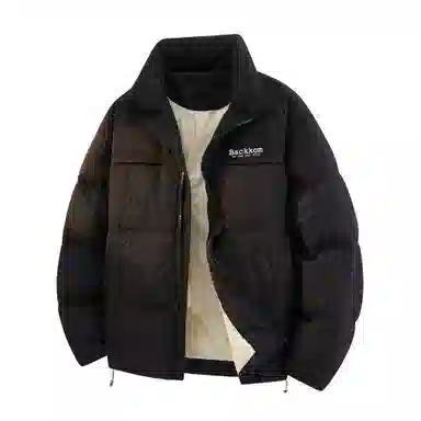 大卫贝肯 美式冬季纯色基础款鸭绒防寒保暖宽松休闲立领时尚百搭羽绒服 男女同款