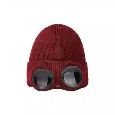 恩僾德 秋冬季飞行员眼镜百搭潮人冷帽滑雪帽子显脸小保暖小众百搭高颜值护耳朵 针织 绒线帽 男女同款情侣款