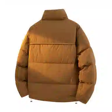 大卫贝肯 美式冬季纯色基础款鸭绒防寒保暖宽松休闲立领时尚百搭羽绒服 男女同款