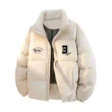 大卫贝肯 美式经典纯色日常通勤百搭休闲长袖面包服羽绒服 男女同款