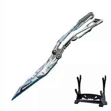 欧洛伊 蝴蝶刀 近战武器摆件 炫酷帅气把玩 未开刃 不可开刃 其他静态模型