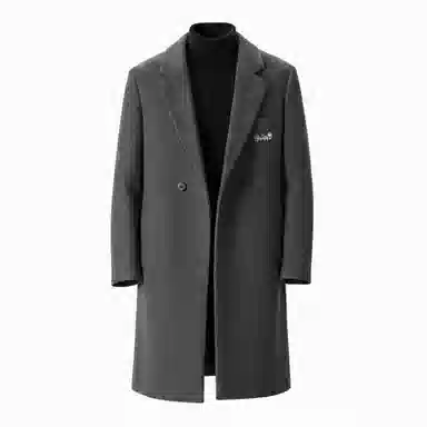 大卫贝肯 美式经典复古中长款过膝高级感时尚百搭宽松大衣 男女同款