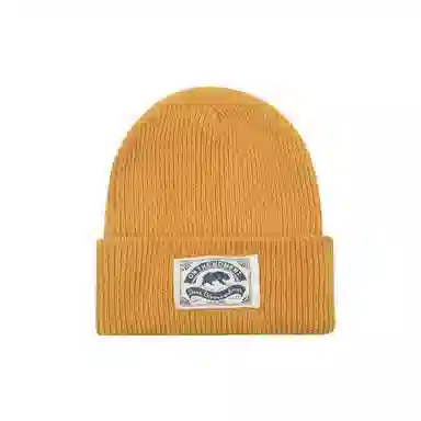 艾佳微 韩国可爱贴布熊熊休闲时尚百搭毛线秋冬通勤保暖针织帽护耳套头帽户外防风防寒帽潮 腈纶 绒线帽 男女同款情侣款