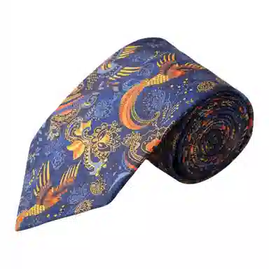 红豆 高端品质复古花卉优雅设计经典图案商务休闲 涤纶 领带 男款