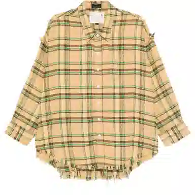 R13 FW25 Plaid Shirt