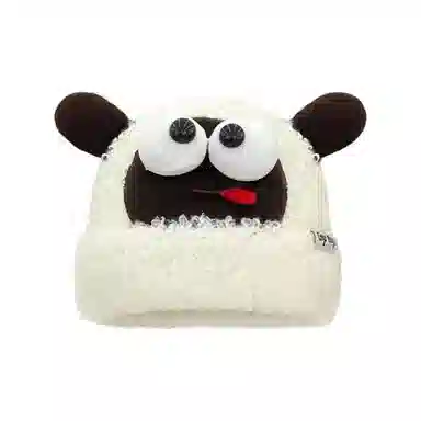 恩僾德 可爱卡通毛绒针织帽女冬季加绒加厚保暖防寒护耳小众高颜值学生搞怪毛线冷帽 聚酯纤维 绒线帽 男女同款情侣款