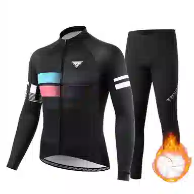 塔斯队长 加厚保暖、排汗透气、秋冬季骑行服套装 男女同款