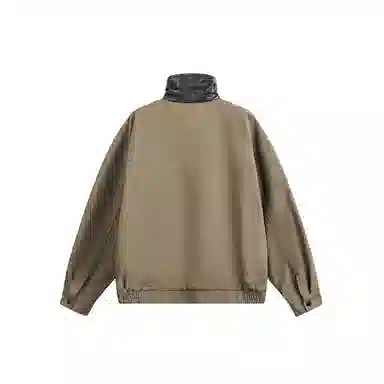 【dme】 潮牌美式复古宽松水洗帆布巴恩风设计感立领长袖工装夹克外套 男女同款