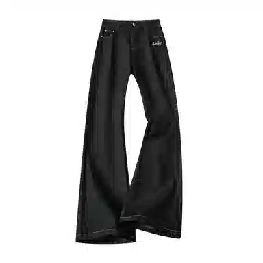 布客行 显高显瘦重工原牛美式复古水洗废土风宽松直筒垂感休闲百搭纯色弯刀阔腿基础款舒适亲肤经典牛仔裤 男女同款