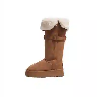 保暖耐磨减震 时尚百搭舒适日常之选 高筒 雪地靴 女款 经典驼色