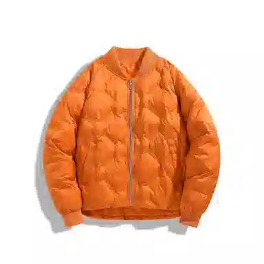 双星八特 日系学院风纯色菱形格外套宽松休闲百搭情侣棉服 男女同款