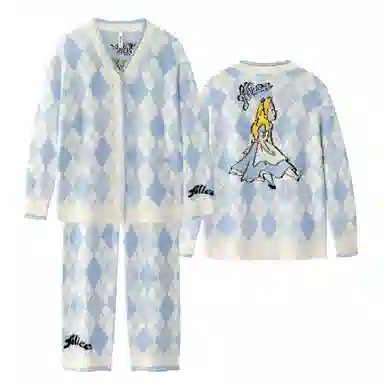 Gongdie x Disney Alice Cozy Cardigan Set