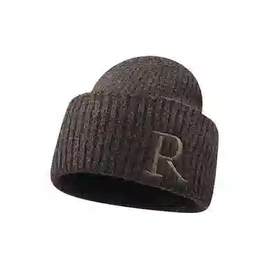 恩僾德 奶呼呼帽子女堆堆小众高颜值秋冬季加厚百搭冷帽大头围保暖显脸小针织 腈纶 绒线帽 男女同款情侣款