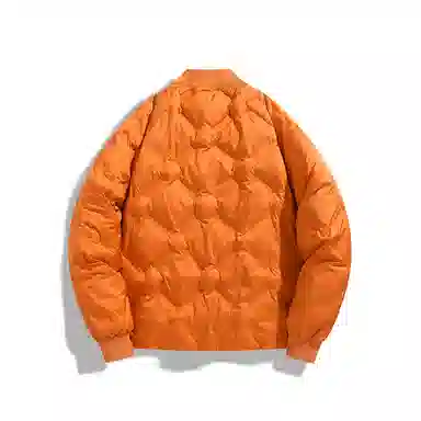 双星八特 日系学院风纯色菱形格外套宽松休闲百搭情侣棉服 男女同款