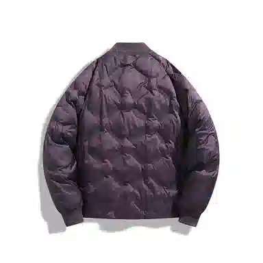 双星八特 日系学院风纯色菱形格外套宽松休闲百搭情侣棉服 男女同款