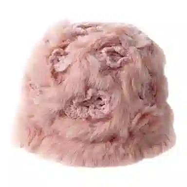 恩僾德 可爱毛茸茸皮草加厚毛绒保暖 腈纶 绒线帽 男女同款情侣款