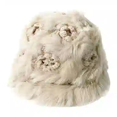 恩僾德 可爱毛茸茸皮草加厚毛绒保暖 腈纶 绒线帽 男女同款情侣款