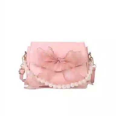 wiersaam Bow Pearl Chain Bag
