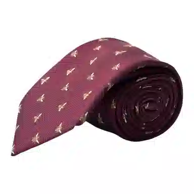 红豆 精致图案 商务独特高端品质经典舒适柔软质感优雅潮流简约设计时尚 涤纶 领带 男款