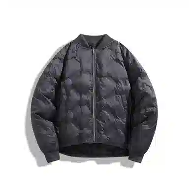 双星八特 日系学院风纯色菱形格外套宽松休闲百搭情侣棉服 男女同款