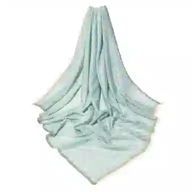 一米画纱 高格调细密轻盈柔软舒适亲肤保暖大方巾清新水溶色织格优雅个性毛须边 绵羊毛 绒线围巾 女款