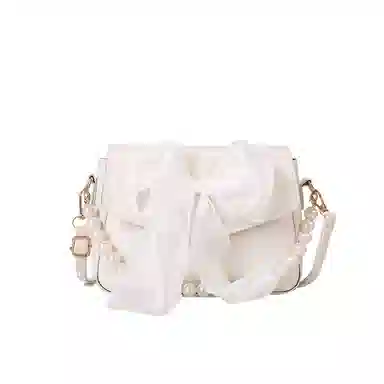 wiersaam Bow Pearl Chain Bag