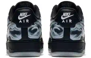 Nike Air Force 1 Skeleton 'Black on Black'