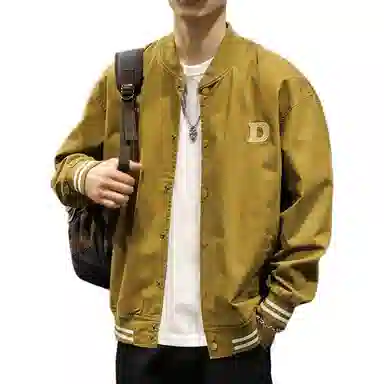路杰邦 美式棒球服男秋季宽松工装外套男潮牌痞帅休闲夹克 男女同款