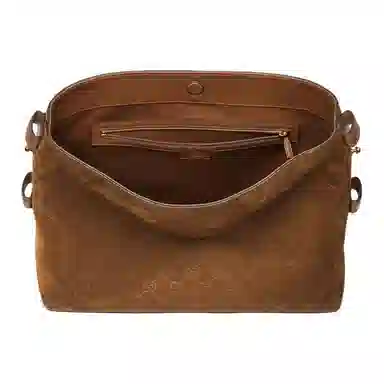 Gucci Beatrix Tote Bag Brown Suede