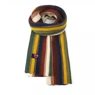 红豆 活力百搭时尚温暖韩式潮流礼盒装 定制卡片代写 涤纶 绒线围巾 男女同款情侣款