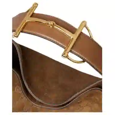 Gucci Beatrix Tote Bag Brown Suede