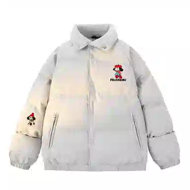 HUANQIU Retro College Windbreaker Jacket