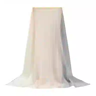 一米画纱 轻盈柔软舒适优雅时尚水溶色织格空调披肩户外保暖 绵羊毛 绒线围巾 女款