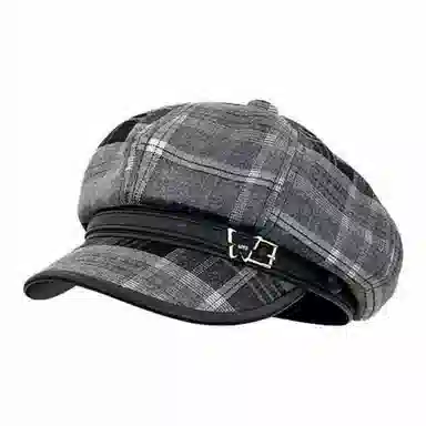 恩僾德 秋冬季小香风穿搭复古画家小众百搭显脸小云朵八角百搭 聚酯纤维 贝雷帽 男女同款情侣款