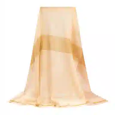 一米画纱 轻盈柔软舒适优雅时尚水溶色织格空调披肩户外保暖 绵羊毛 绒线围巾 女款