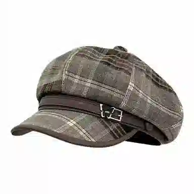 恩僾德 秋冬季小香风穿搭复古画家小众百搭显脸小云朵八角百搭 聚酯纤维 贝雷帽 男女同款情侣款